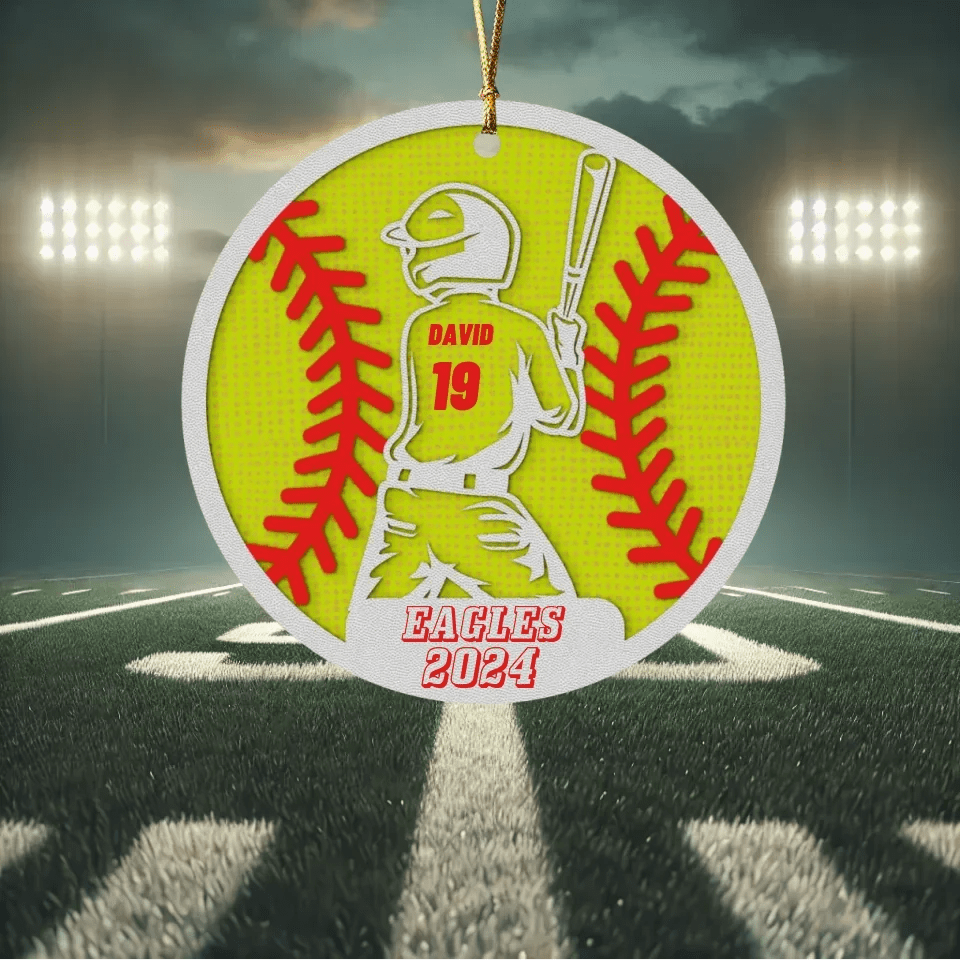Custom Football Player - Personalized Acrylic Ornament, Football Fan Gift 738631 - DiyGiftly