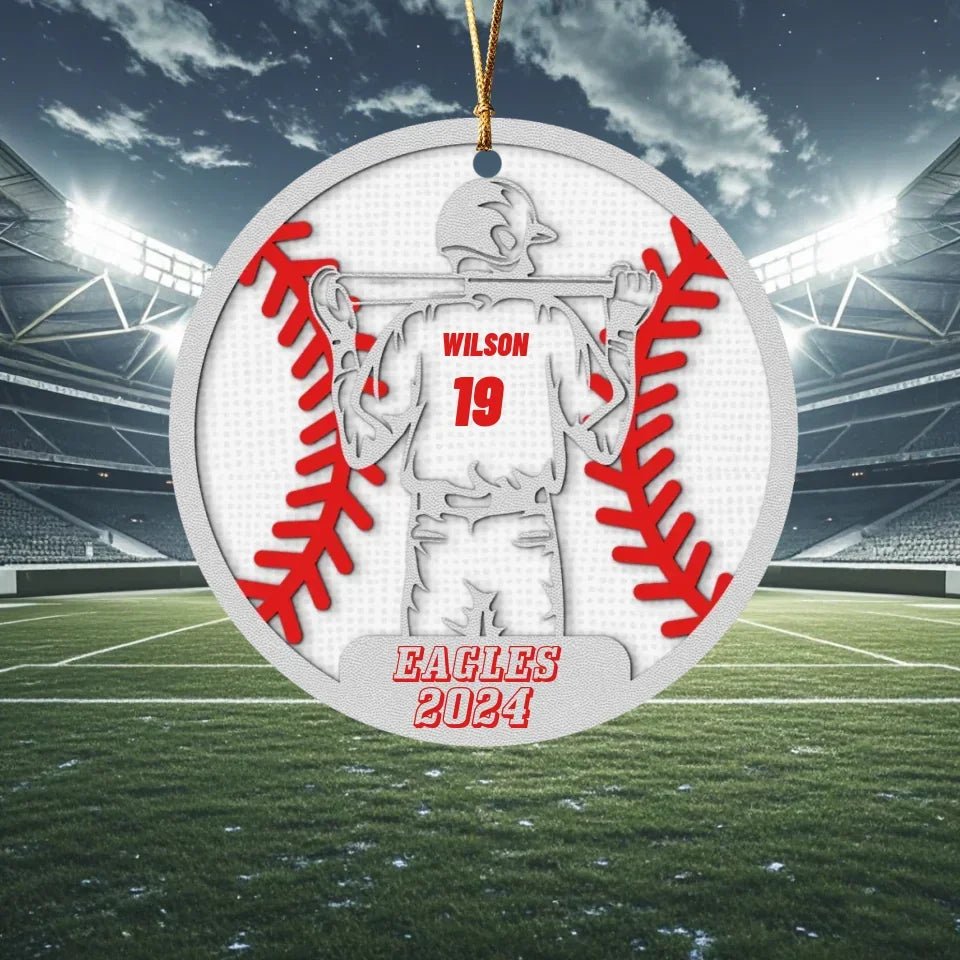 Custom Football Player - Personalized Acrylic Ornament, Football Fan Gift 738631 - DiyGiftly