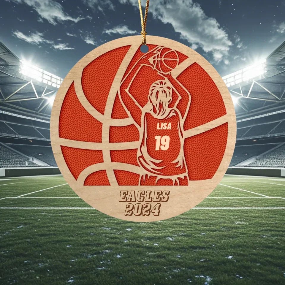 Custom Football Player - Personalized Acrylic Ornament, Football Fan Gift 738631 - DiyGiftly