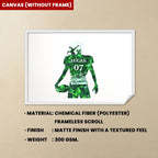 Custom Football Poster Gifts For Boys, Personalized Football Prints, Football Coach Gift, Custom Jersey Wall Art, Football Gifts For Boys 739333 - 739395 - DiyGiftly