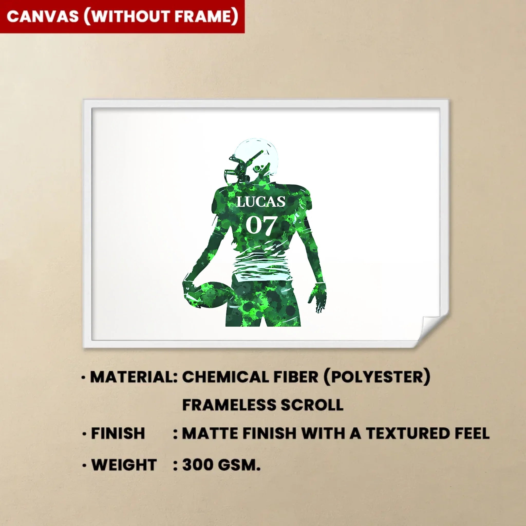 Custom Football Poster Gifts For Boys, Personalized Football Prints, Football Coach Gift, Custom Jersey Wall Art, Football Gifts For Boys 739333 - 739395 - DiyGiftly