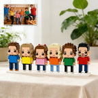 Custom Full - Body Brick Figures of 6 People Personalized Anniversary Gift Birthday Gift - DiyGiftly