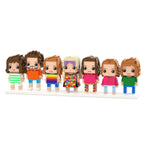 Custom Full - Body Brick Figures of 7 People Personalized Anniversary Gift Birthday Gift - DiyGiftly