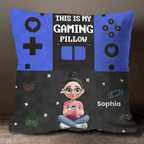Custom Gaming Pillow – “This Is My Gaming Pillow” Personalized Name Pillow for Gamers, Boys, Teens & Kids, Unique Gamer Bedroom Decor, Funny Video Game Cushion, Customizable Gift for Game Lovers, Perfect for Birthdays,Game Room Setup 1057496 - DiyGiftly