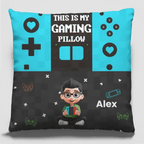 Custom Gaming Pillow – “This Is My Gaming Pillow” Personalized Name Pillow for Gamers, Boys, Teens & Kids, Unique Gamer Bedroom Decor, Funny Video Game Cushion, Customizable Gift for Game Lovers, Perfect for Birthdays,Game Room Setup 1057496 - DiyGiftly