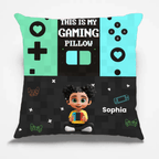 Custom Gaming Pillow – “This Is My Gaming Pillow” Personalized Name Pillow for Gamers, Boys, Teens & Kids, Unique Gamer Bedroom Decor, Funny Video Game Cushion, Customizable Gift for Game Lovers, Perfect for Birthdays,Game Room Setup 1057496 - DiyGiftly