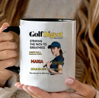 Custom Golf Photo Mug – Personalized Magazine Cover Style Cup for Men & Women – The King of the Fairway 1073160 - DiyGiftly