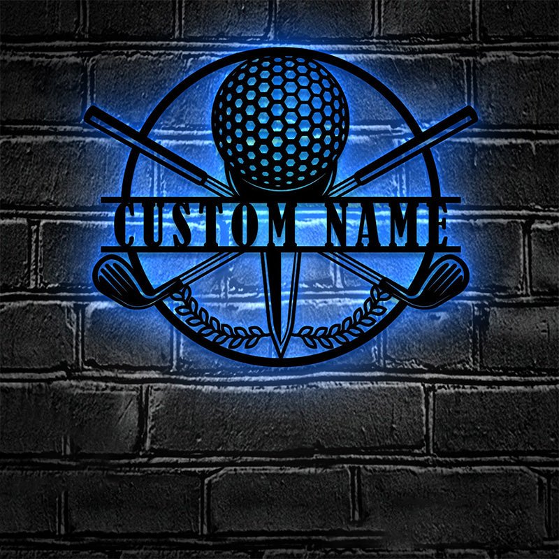 Custom Golfer Name Metal Signs – Personalized Golf Wall Plaque, Sports Room, Game Room, or Golf Enthusiast Gift 81258752 - DiyGiftly