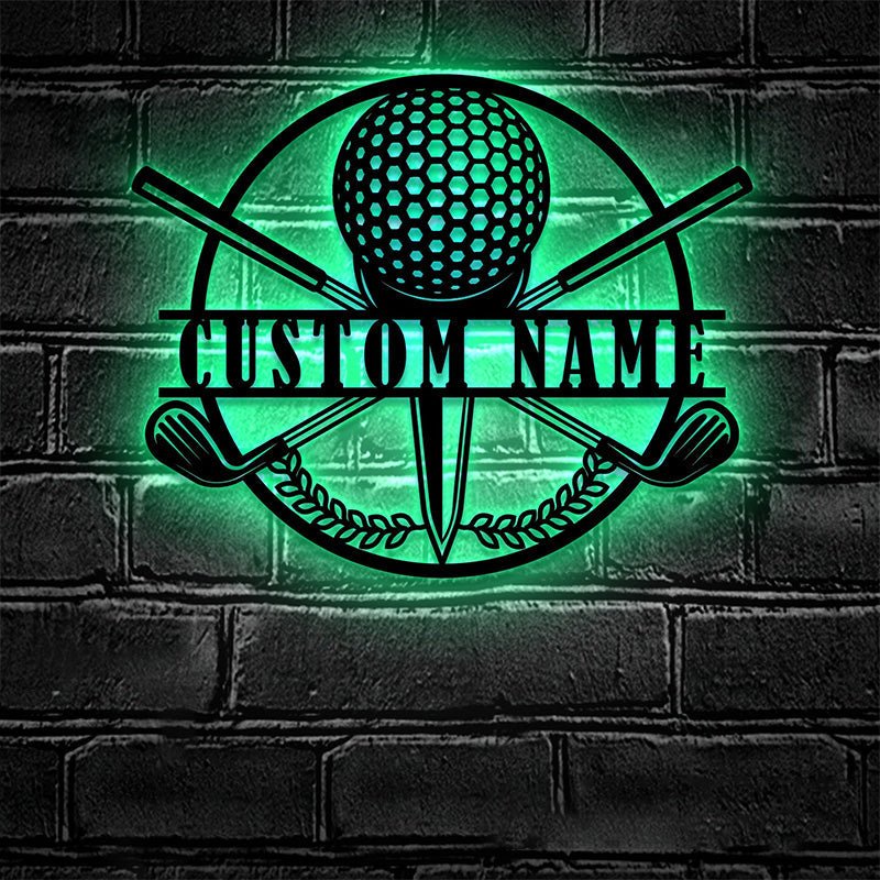 Custom Golfer Name Metal Signs – Personalized Golf Wall Plaque, Sports Room, Game Room, or Golf Enthusiast Gift 81258752 - DiyGiftly