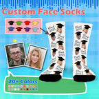 Custom Graduation Socks, Custom Face Socks, Graduation Gift for Him, Grad Socks, Personalized Graduation Socks, Grad Gifts for class of 2025 114240 - DiyGiftly