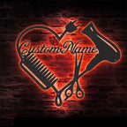 Custom Hair Salon Metal Wall Art Personalized Barber Shop Name Sign Beauty Studio Decoration Gift 21600512 - DiyGiftly