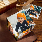 Custom Halloween Photo Cube – Personalized Halloween Gift Christmas Gift & Holiday Decor - DiyGiftly