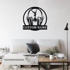Custom Headphones Hip Hop Metal Wall Art – Personalized DJ Music Studio Wall Decor, Rapper Hip - Hop Themed Metal Sign, Cool Headset Music Lover Gift for Bedroom or Recording Studio 93855232 - DiyGiftly