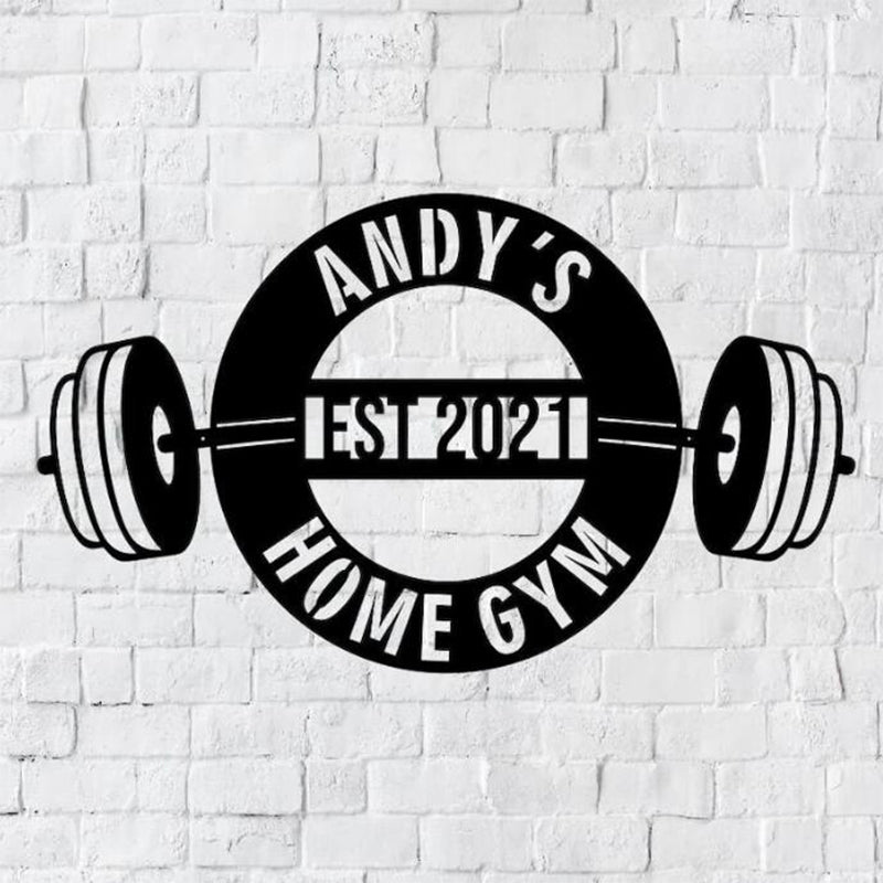 Custom Home Gym Metal Signs – Personalized Fitness Wall Decor, Perfect Gift for Gym Lovers, Trainers, and Athletes 61244928 - DiyGiftly