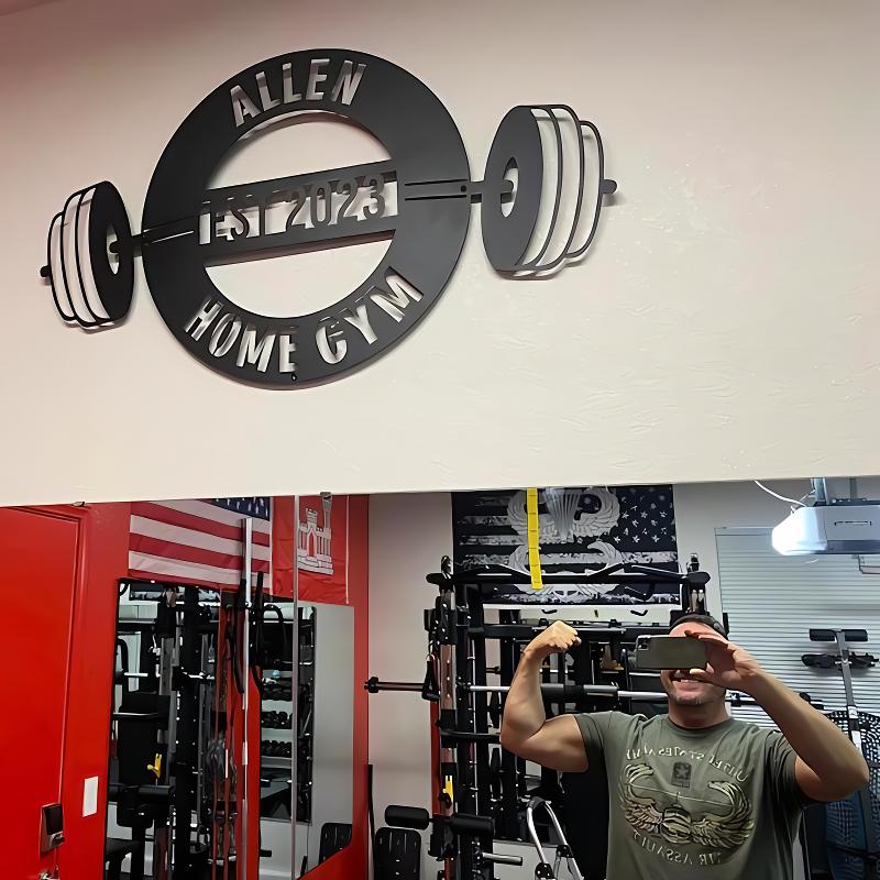 Custom Home Gym Metal Signs – Personalized Fitness Wall Decor, Perfect Gift for Gym Lovers, Trainers, and Athletes 61244928 - DiyGiftly