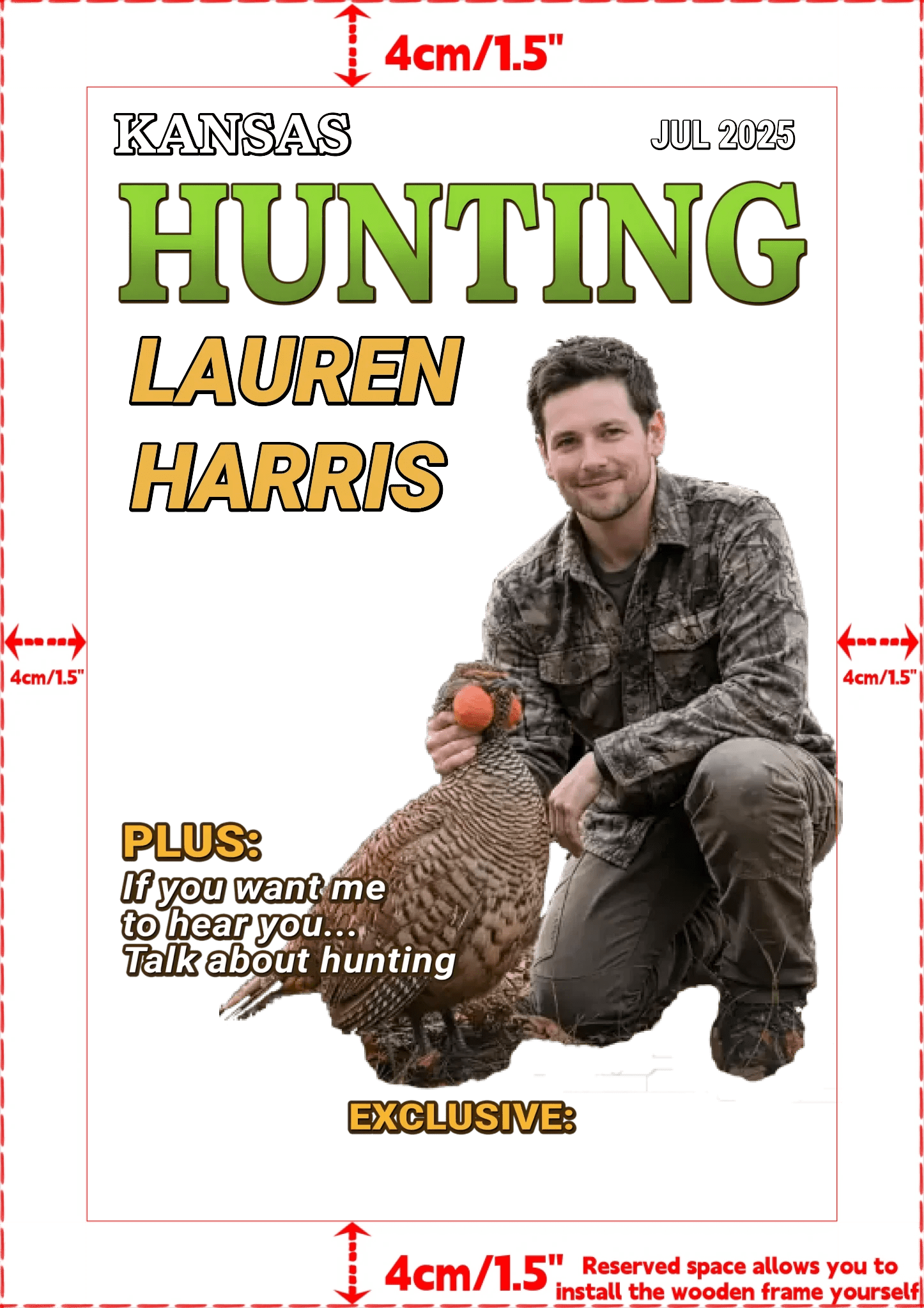 Custom Hunting Photo Vertical Poster - "Moments Like This Are Earned", Personalized Christmas/Birthday Gift for Hunters 1073235 - DiyGiftly