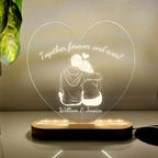 Custom Illuminated table - Couple's name Custom acrylic illuminated table - Birthday gift 758336 - 759150 - DiyGiftly