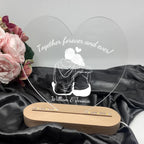Custom Illuminated table - Couple's name Custom acrylic illuminated table - Birthday gift 758336 - 759150 - DiyGiftly