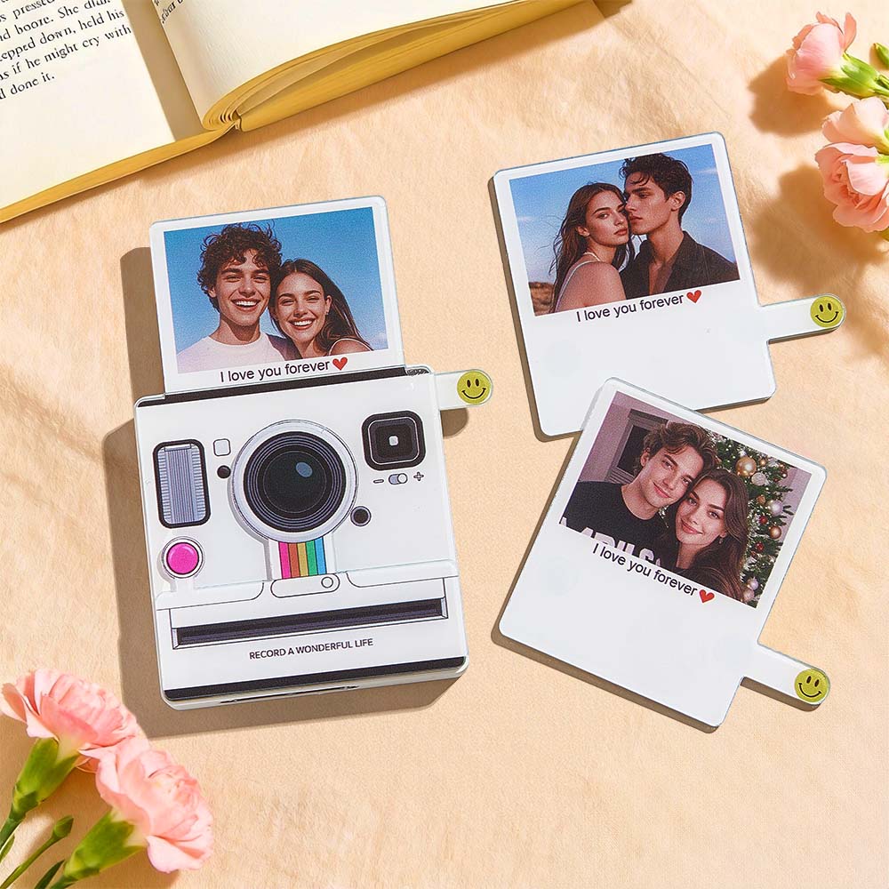 Custom Instant - Style Photo Music Fridge Magnet Custom Photo Light - Up 1–6 Songs Valentine’s Day Gifts - DiyGiftly