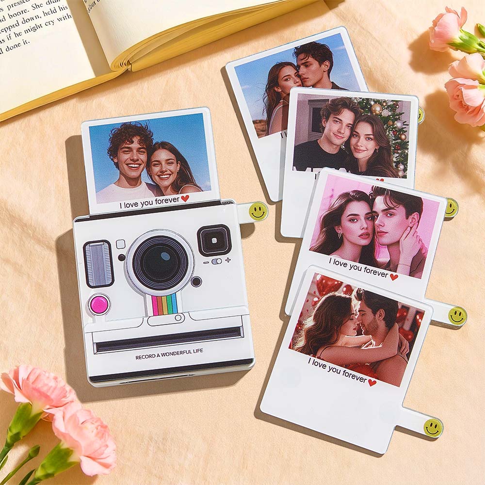 Custom Instant - Style Photo Music Fridge Magnet Custom Photo Light - Up 1–6 Songs Valentine’s Day Gifts - DiyGiftly