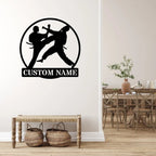 Custom Karate Name Metal Sign – Personalized Martial Arts Wall Art with LED Light, Decorative Metal Sign for Dojo, Home Gym, or Kids’ Martial Arts Room, Unique Gift for Karate Students and Enthusiasts 73796864 - DiyGiftly