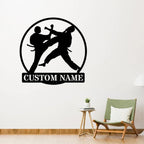Custom Karate Name Metal Sign – Personalized Martial Arts Wall Art with LED Light, Decorative Metal Sign for Dojo, Home Gym, or Kids’ Martial Arts Room, Unique Gift for Karate Students and Enthusiasts 73796864 - DiyGiftly