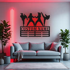 Custom Karate Women Medal Holder with LED Light – Personalized Martial Arts Wall or Shelf Display for Female Karate Students, Home Gym, or Dojo, Unique Gift for Women Martial Arts Enthusiasts 10800640 - DiyGiftly