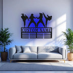 Custom Karate Women Medal Holder with LED Light – Personalized Martial Arts Wall or Shelf Display for Female Karate Students, Home Gym, or Dojo, Unique Gift for Women Martial Arts Enthusiasts 10800640 - DiyGiftly