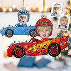 Custom Kid Face Car Toys - Personalized Acrylic Photo Ornament 716618 - DiyGiftly