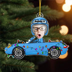 Custom Kid Face Car Toys - Personalized Acrylic Photo Ornament 716618 - DiyGiftly