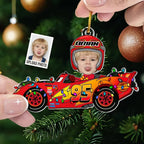 Custom Kid Face Car Toys - Personalized Acrylic Photo Ornament 716618 - DiyGiftly