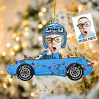 Custom Kid Face Car Toys - Personalized Acrylic Photo Ornament 716618 - DiyGiftly