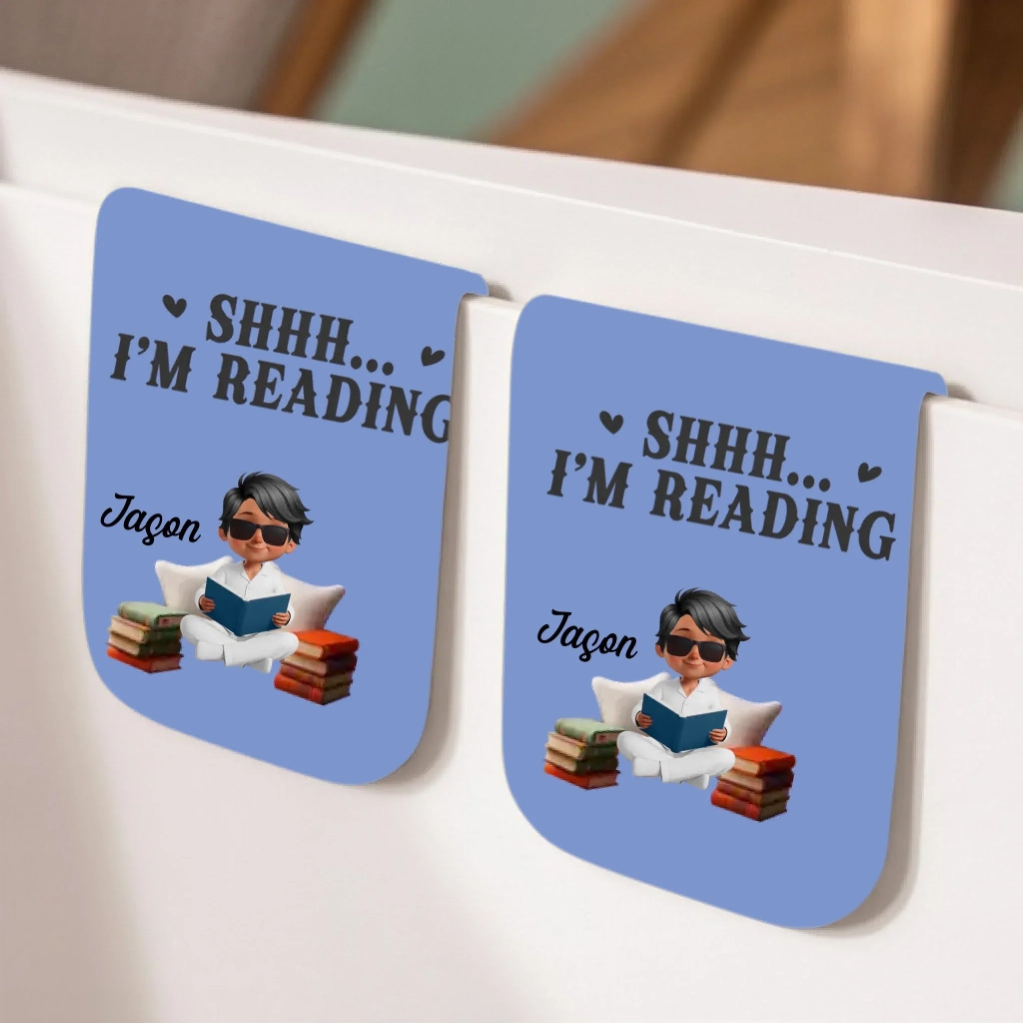 Custom Leather Magnetic Bookmark – Personalized Bookish Gifts for Book Lovers, Bookworms & Readers – One More Page Always Quote, Handmade Leather Bookmark, Unique Gift for Readers, Teachers, Students 1072799 - DiyGiftly