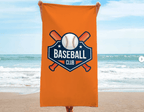 Custom Logo Beach Towel, Baseball Team Logo, Football, Soccer, Basketball Gym, Pool, Company, Business, Corporate, College, University Logo 99101184 - DiyGiftly