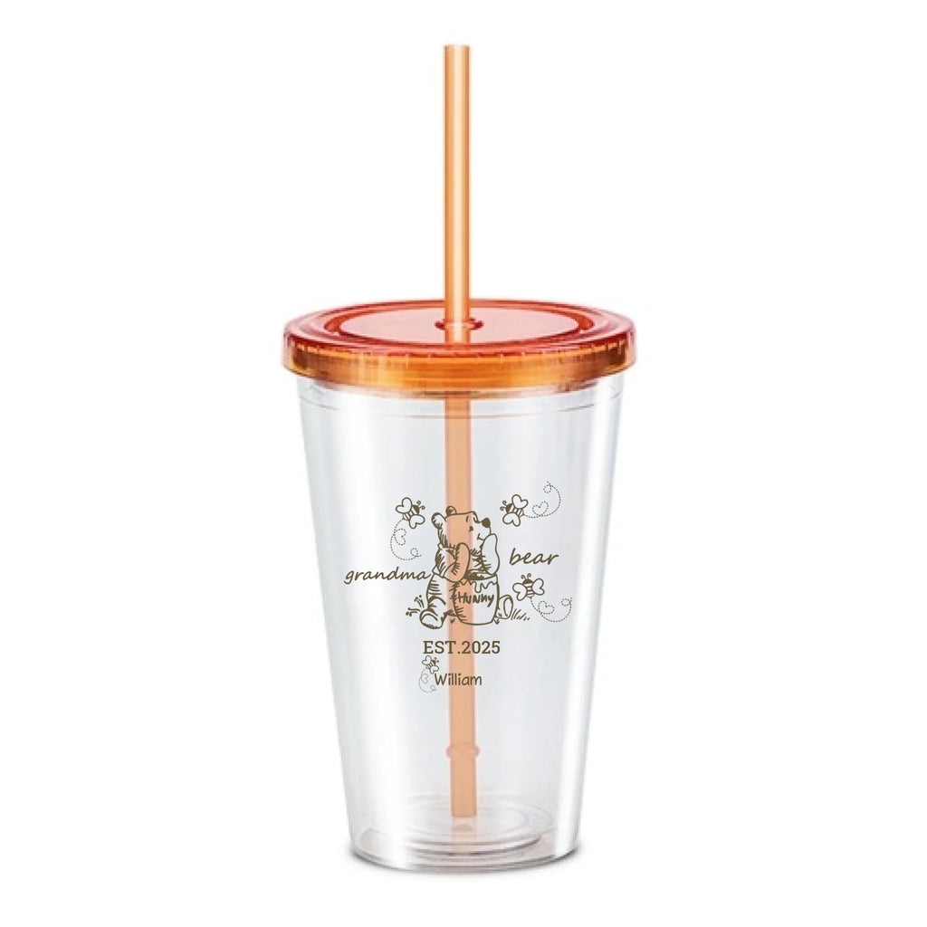 Custom Mama Bear Est. with Grandkids Names Acrylic Insulated Tumbler – Personalized Gift for Grandma, Mother's Day, Christmas, Thanksgiving, Birthday, or Family Gathering 1031833 - DiyGiftly