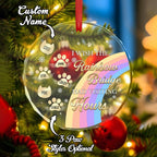 custom name cat photo ornament display keepsake loss of cat gift home decor