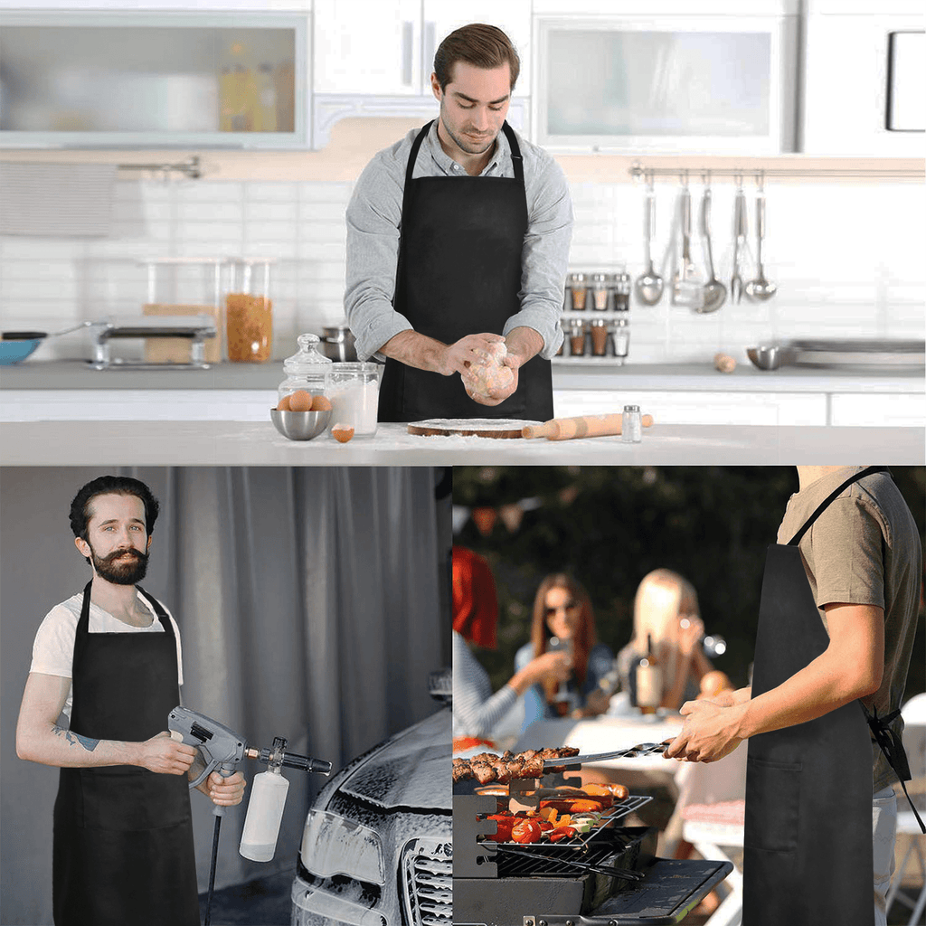 Custom Men’s Waterproof Heat Transfer Apron – Personalized Cooking Apron with Your Own Design - DiyGiftly