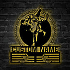 Custom Metal Brazilian Jiu - Jitsu Medal Hanger Wall Art with LED Light – Personalized BJJ Fighter Wall Decor, Martial Arts Training Room Display, Home Gym Medal Rack, and Unique Sports Gift for Athletes 40153600 - DiyGiftly