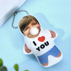 Custom Mini Pillow Keyring Fun Bubble Squeeze Keychain Pocket Hug Valentine's Day Gifts - DiyGiftly
