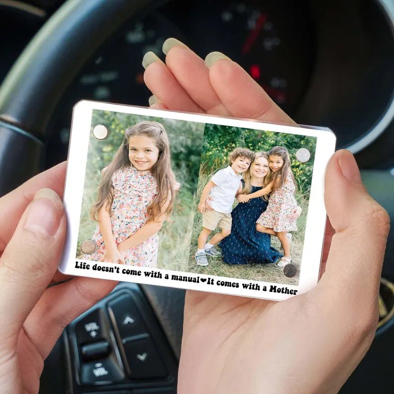Custom Mom Photo Car Acrylic Visor Clip, Drive Safe Mama, Husband Gift Drive Safe Sun Visor Clip, Mom Car Accessories, Photo Car Visor Clip 56479488 - DiyGiftly