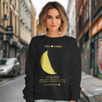 Sweatshirt Personalized Moon Phase Crewneck 1st Year Anniversary Gift for Couple Custom Names Unisex Apparel