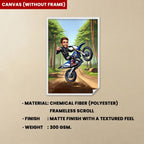 Custom Motocross Cartoon Portrait, Motocross Portrait, Gift for Motorcyclist, Motocross Caricature, Caricature from Photo, Motocross Drawing 742477 - DiyGiftly