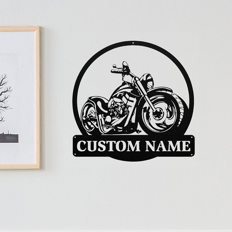 Custom Motorcycle Metal Wall Decor – Personalized with Model, Name or Logo, Vintage/Modern Design Options for Garage or Man Cave 431158784 - DiyGiftly