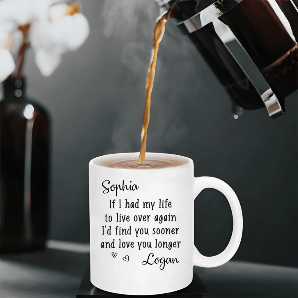 Custom Mug – Personalized Anniversary & Wedding Gift for Husband and Wife, Him and Her – “Love You More Every Day” Custom Name Coffee Mug, Romantic Couple Gift for Marriage, Birthday or Valentine’s Day 1073914 - DiyGiftly