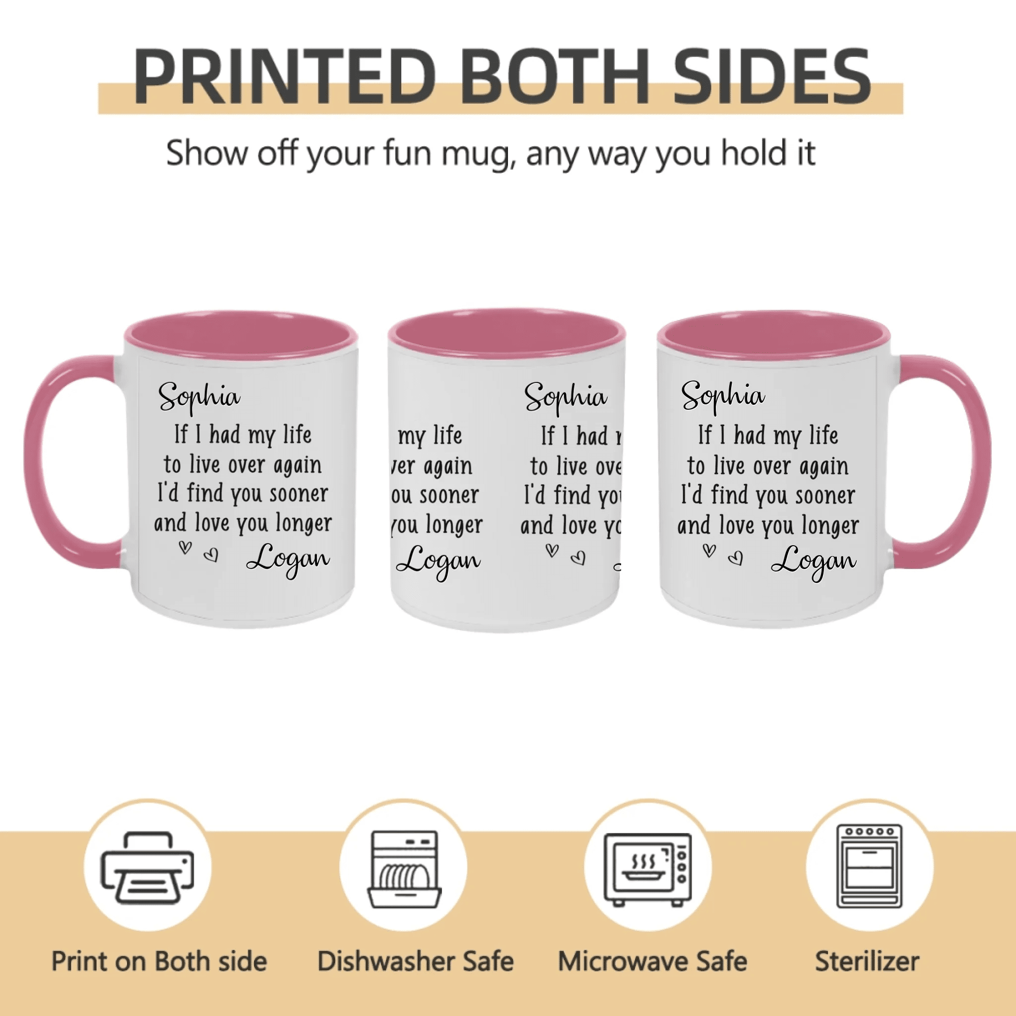 Custom Mug – Personalized Anniversary & Wedding Gift for Husband and Wife, Him and Her – “Love You More Every Day” Custom Name Coffee Mug, Romantic Couple Gift for Marriage, Birthday or Valentine’s Day 1073914 - DiyGiftly