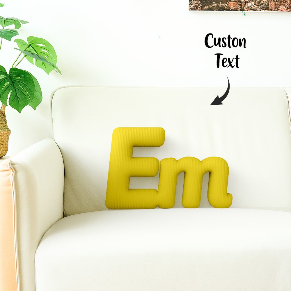 Custom Multi - Letter Pillow 2–5 Letters Shaped Pillow – Personalized Name Cushion Gift - DiyGiftly