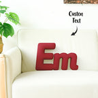 Custom Multi - Letter Pillow 2–5 Letters Shaped Pillow – Personalized Name Cushion Gift - DiyGiftly