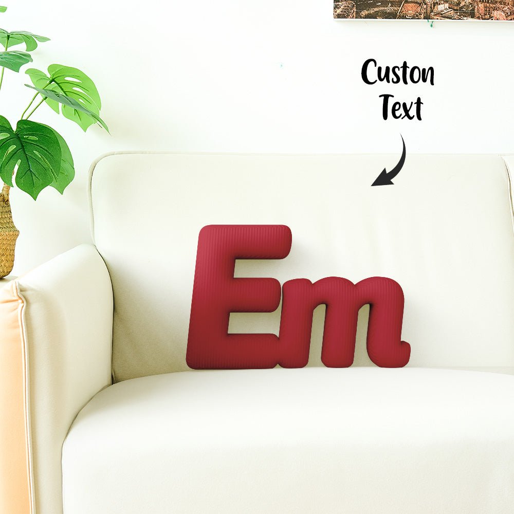 Custom Multi - Letter Pillow 2–5 Letters Shaped Pillow – Personalized Name Cushion Gift - DiyGiftly