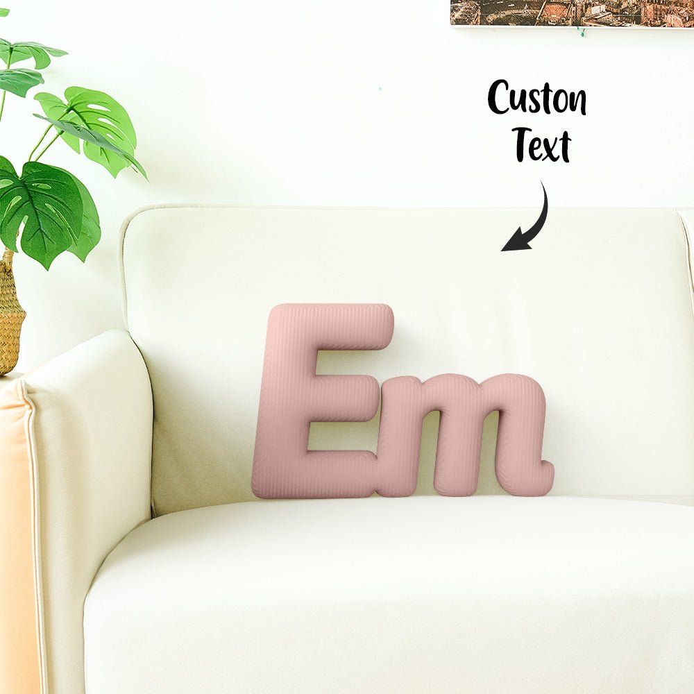 Custom Multi - Letter Pillow 2–5 Letters Shaped Pillow – Personalized Name Cushion Gift - DiyGiftly