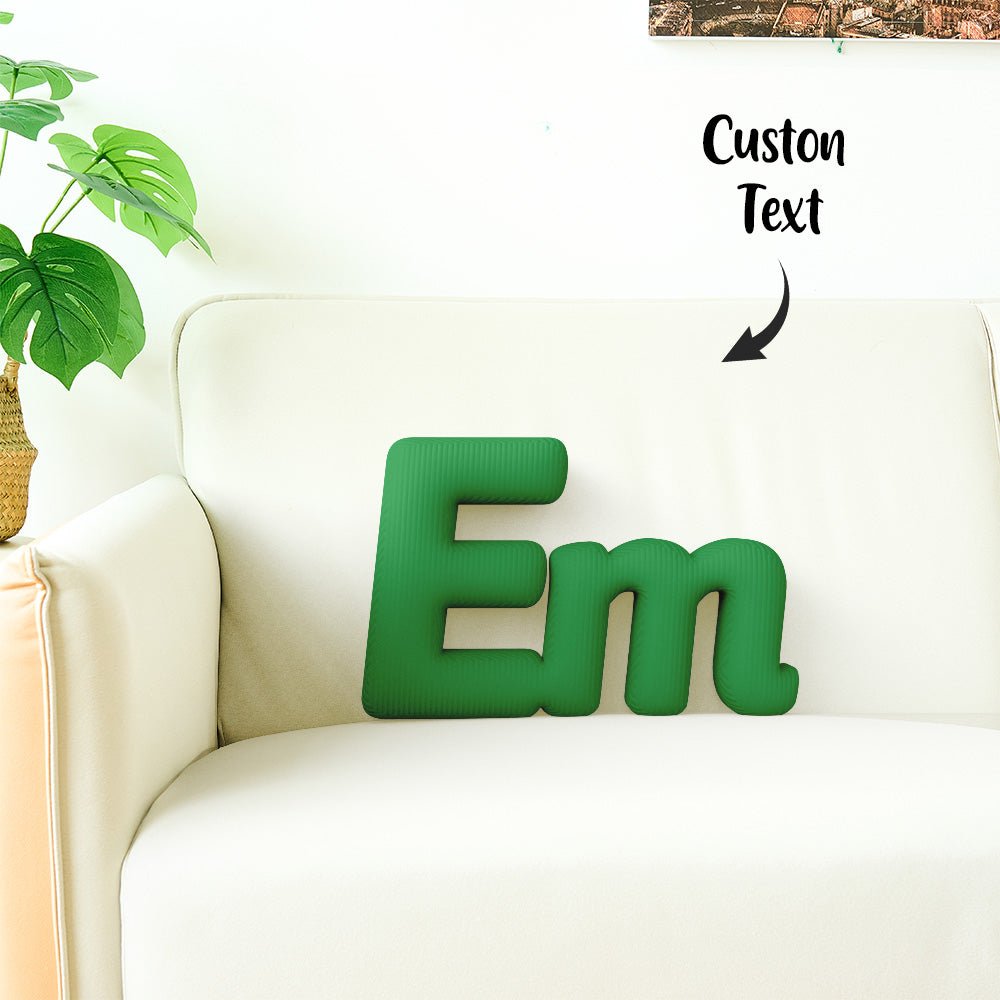 Custom Multi - Letter Pillow 2–5 Letters Shaped Pillow – Personalized Name Cushion Gift - DiyGiftly